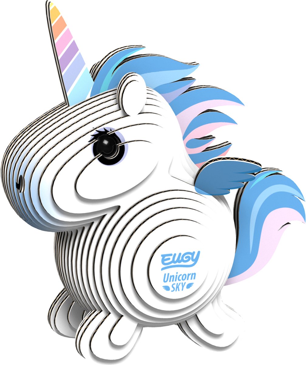 Puzzle 3D Eugy - ciel de licorne - figurines fantastiques - durable - collectionnez-les tous - 6 ans