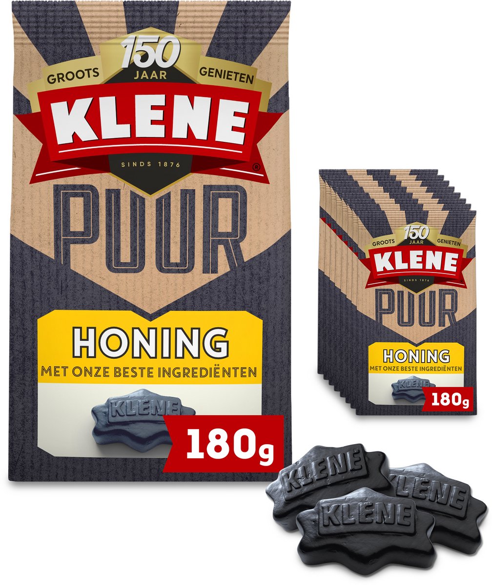 Miel pur Klene - réglisse - miel - 8x180g