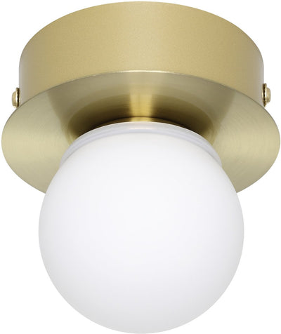 Applique Eglo mosiano - plafonnier - lampe miroir - salle de bain - LED - ø 11 cm - blanc doré