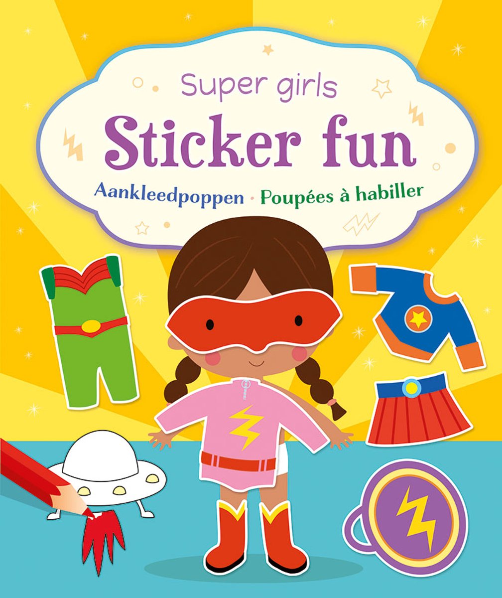 Deltas Super Girls Sticker Fun Dress Drouls Dolls Sticker Book