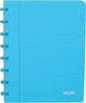 Carnet tendance Atoma, ft a5, 144 pages, carreaux 5 mm, turquoise transparent