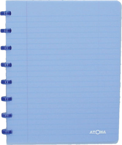 Carnet tendance Atoma, ft a5, 144 pages, carreaux 5 mm, bleu transparent 1 pièce