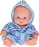 poupée bébé avec peignoir, 20 cm