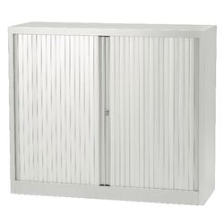 Armoire à portes roulantes bisley et412102slg4 étagères en acier serrure 120x43x103 gris