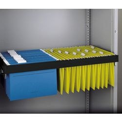 Cadre coulissant pour dossiers suspendus bisley noir