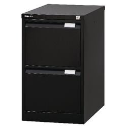 Commode à dossiers suspendus bisley 47x62,2x71,1cm 35k noir 2 tiroirs