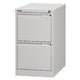 Commode à dossiers suspendus bisley 47x62,2x71,1cm 35k gris clair 2 tiroirs fermant
