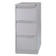 Commode à dossiers suspendus bisley 47x62,2x101,6cm gris clair 3 tiroirs