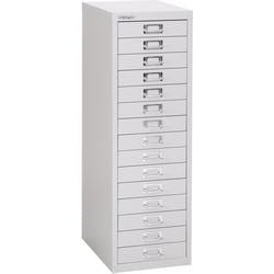 Armoire multi-tiroirs série 39 27,9x40,8x94cm 51cm gris clair