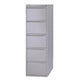 Commode à dossiers suspendus bisley acier 5 tiroirs serrure à cylindre gris