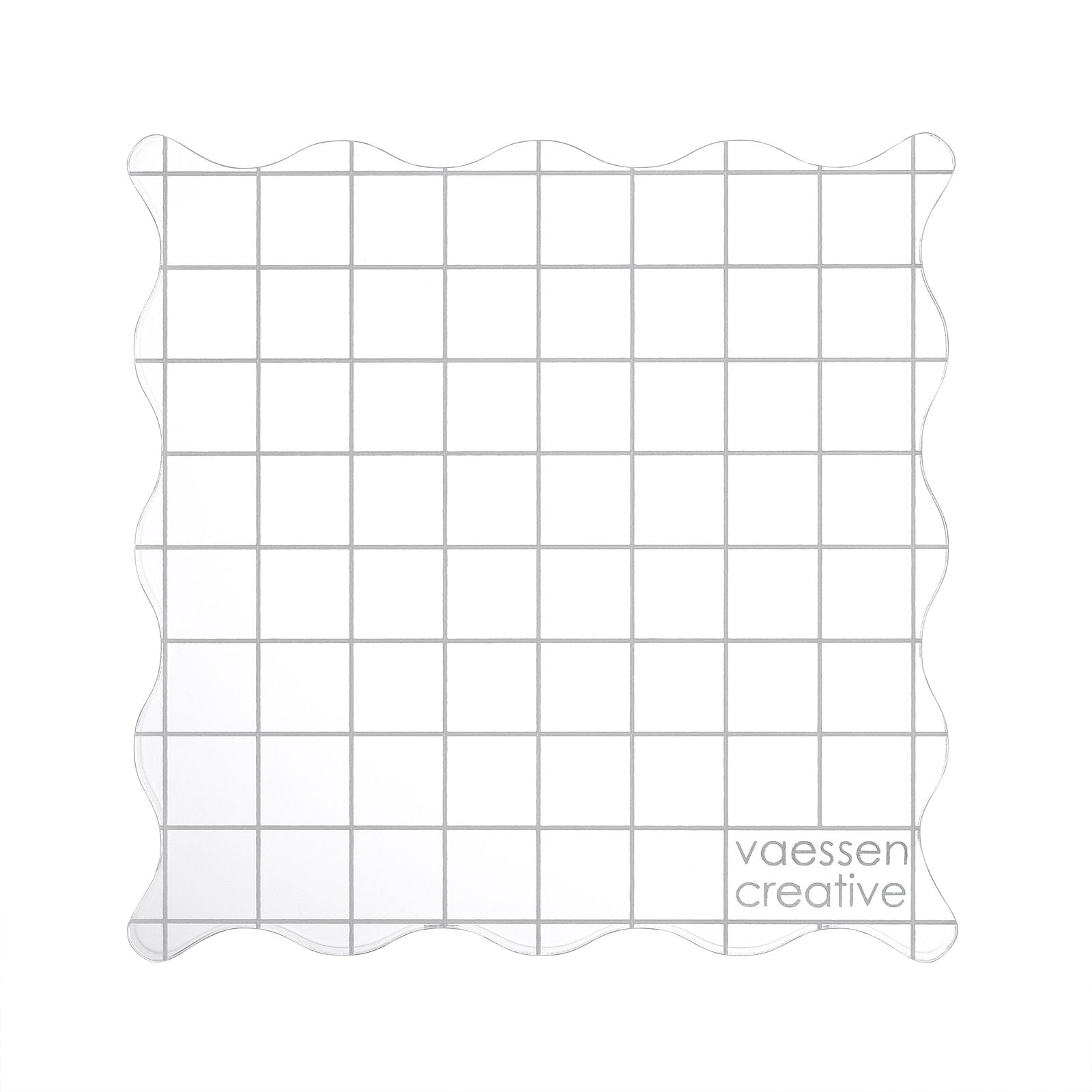Vaessen creative • bloc tampon acrylique 9x9x0,8cm
