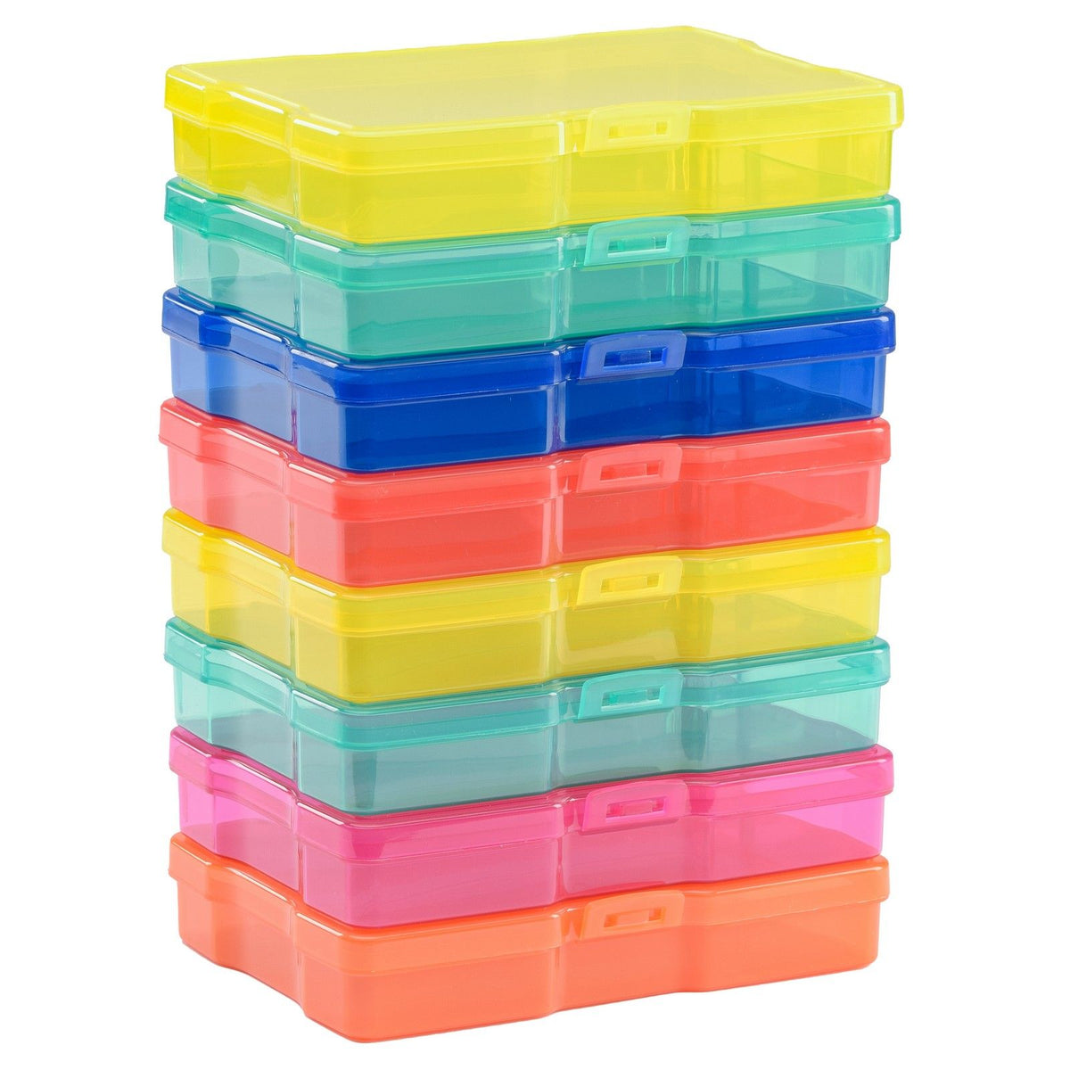 Vaessen creative • boîtes de rangement colorées assorties 8 pièces