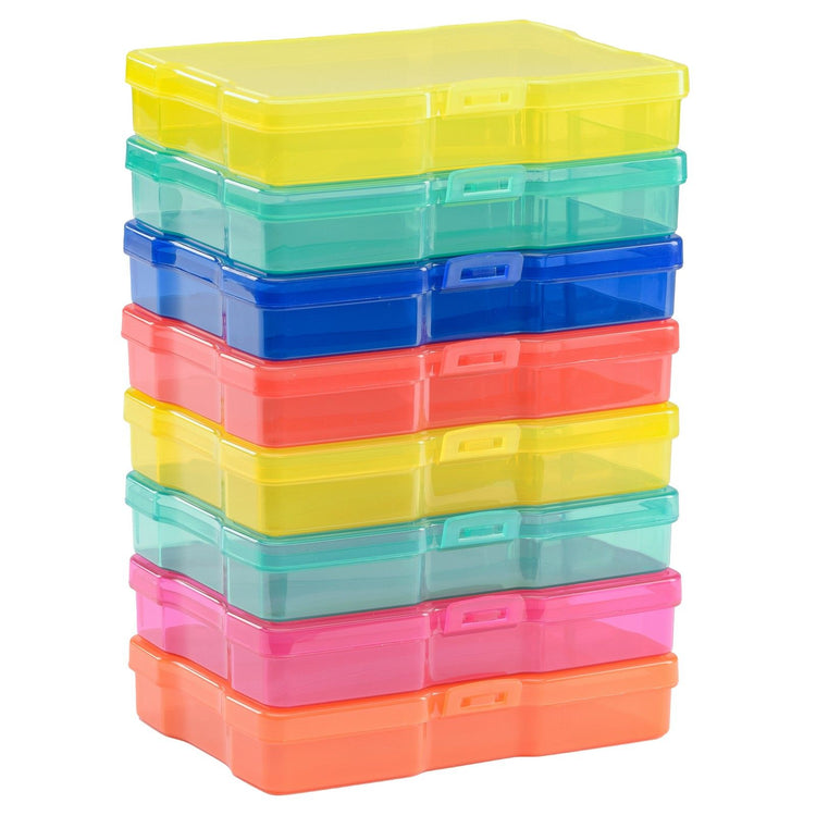 Vaessen creative • boîtes de rangement colorées assorties 8 pièces