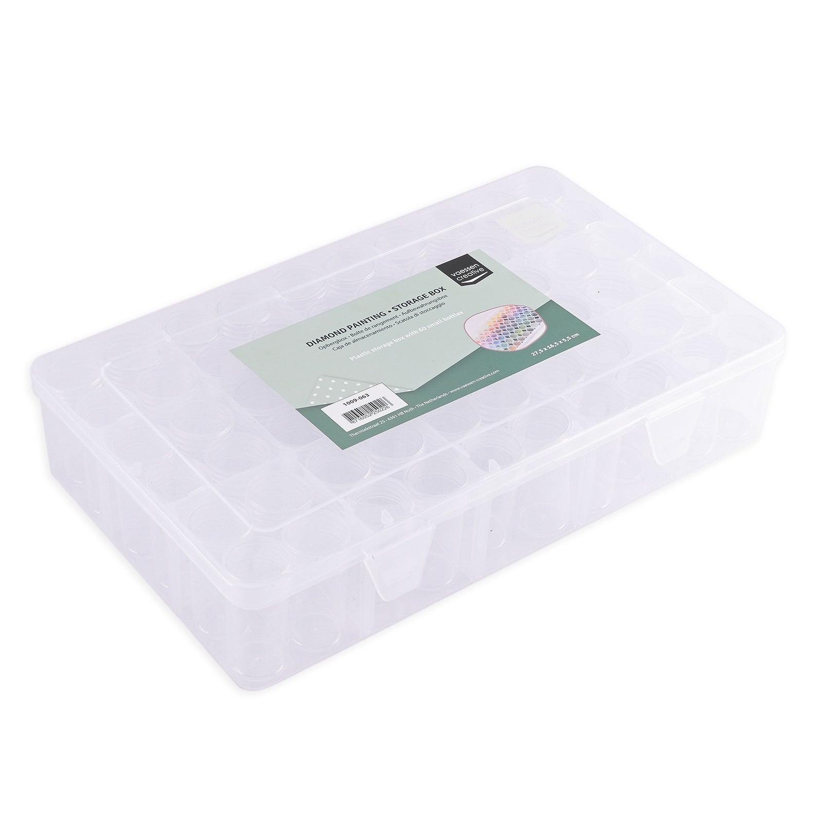 Vaessen creative • boîte de rangement pour peinture diamant