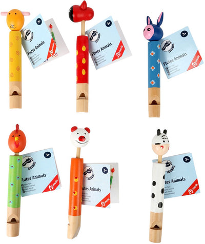 Sifflet animal petit pied, ensemble de 6