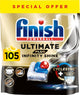 Tablettes pour lave-vaisselle Finish Ultimate Plus Infinity Shine - 105 capsules