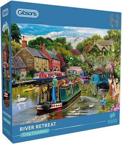 Gibsons - retraite fluviale (par greg giordano) - 1000 pièces 68×49cm (l×h) - puzzle pour adultes