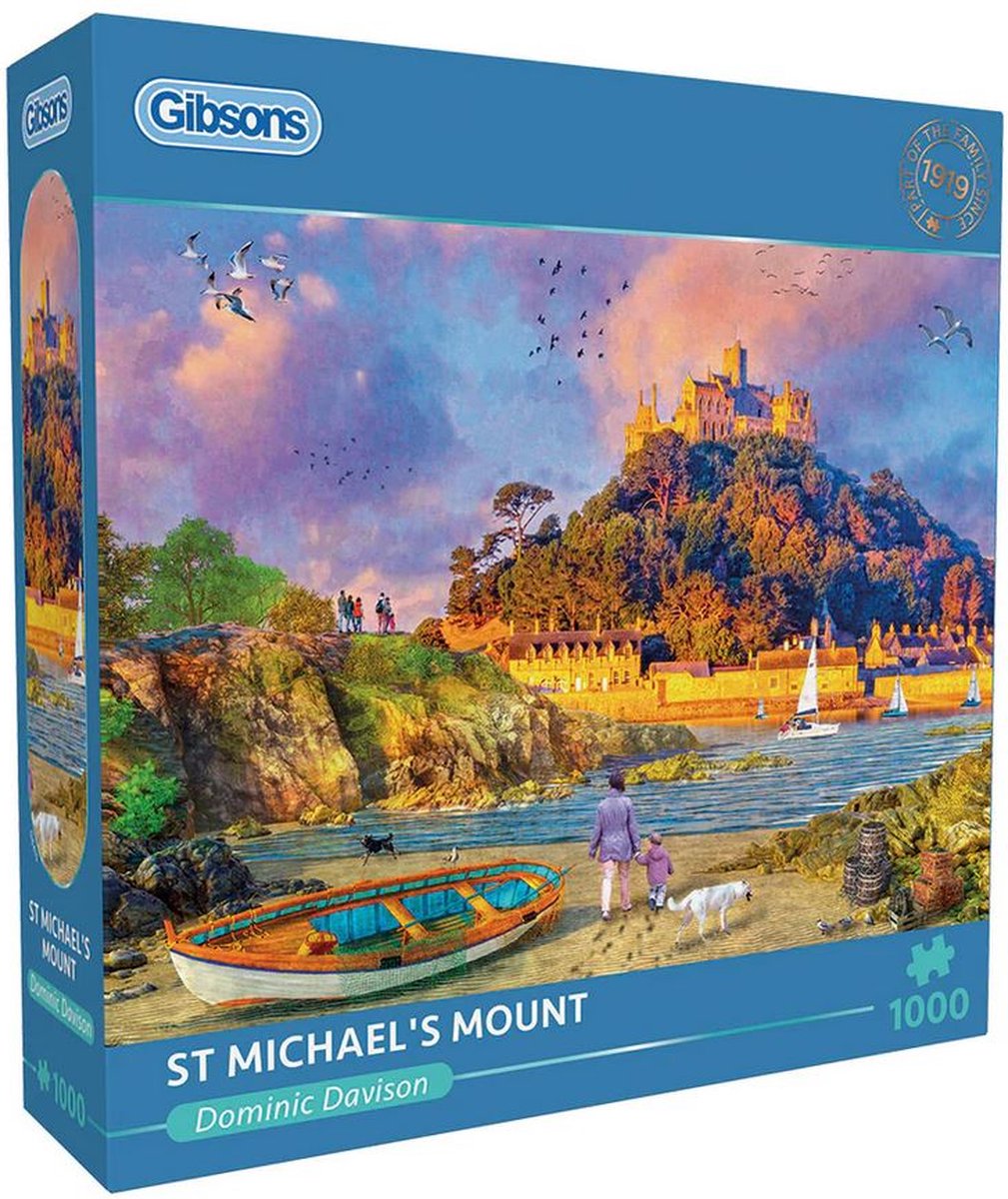 Gibsons - Mont Saint-Michel (par Dominic Davison) - 1000 pièces 68×49cm (l×h) - puzzle pour adultes