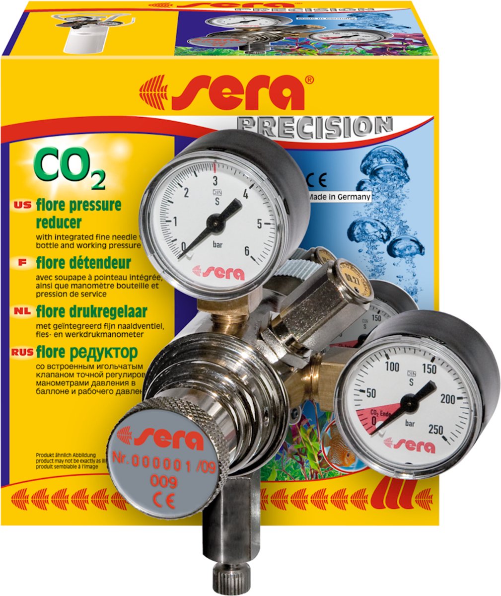 Régulateur de pression co2 Sera flore pour valve externe