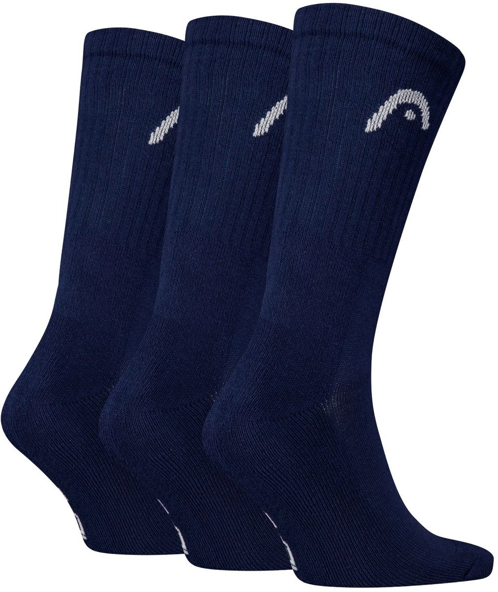 Head - unisexe - chaussettes de sport tous sports - entraînement - pack de 3 - taille 43-46