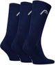 Head - unisexe - chaussettes de sport tous sports - entraînement - pack de 3 - taille 43-46