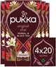 Pukka tea original chai - 80 sachets de thé - tisane biologique - 4 x 20 sachets - pack économique de thé