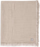 Jollein couverture bébé berceau - 120x120cm - franges - vert olive ivoire - gots