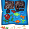 Jouez au monde des dinosaures de sable avec un tapis de jeu