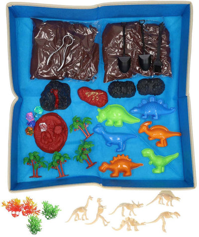 Jouez au monde des dinosaures de sable avec un tapis de jeu