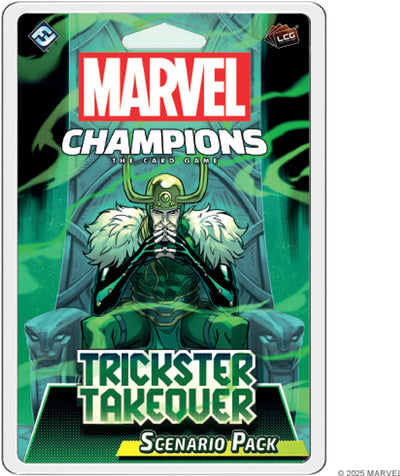 Jeux de vol fantastiques, jeu de cartes Marvel, pack de scénarios de prise de contrôle de filou, Loki.