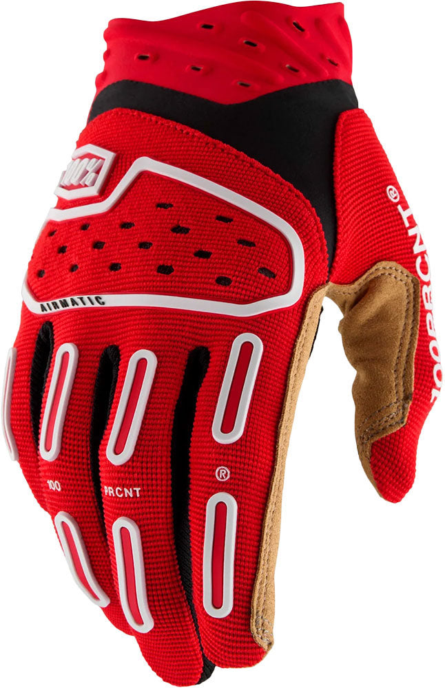 100% airmatic 2 - gants vtt rouge noir | s