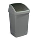 Sunware Sunware Recycle Bin avec couvercle swing 50L Silver Grey