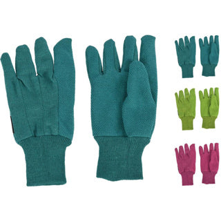 Gants de jardin 3 couleurs d'assorti uni