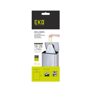 Eko Eko Sac Sac Type F1 18-28 litres Rouleau avec 20 sacs de déchets