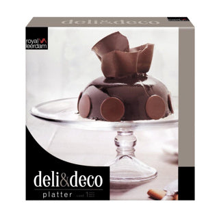 Verre de plateau de gâteau Royal Leerdam à pied 33 cm x 12,2 cm