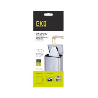 EKO EKO Sac à déchets Type D 18-21 litres Rouleau avec 20 sacs de déchets