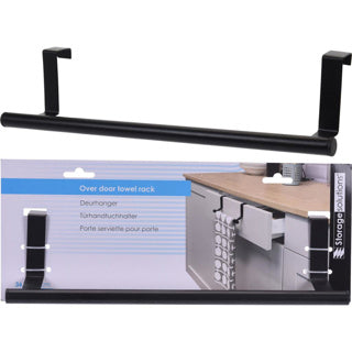 Solutions de rangement Hangle de porte en acier inoxydable noir
