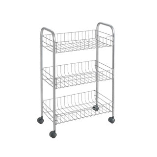 Tomado-Metaltex Tomado Metaltex Kitchen Rangement de salle de bain Trolley Lugano 41x23x63 cm roues