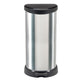 Curver Curver Decobin Pedal Bin ovaal 40L Silver Black