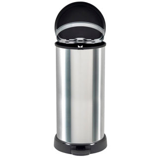 Curver Curver Decobin Pedal Bin ovaal 40L Silver Black
