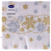 Duni serviettes-neige blanche 33x33 cm