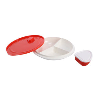Rotho Microwaveboard Deep 1 L Micro Papaya Red avec boîte