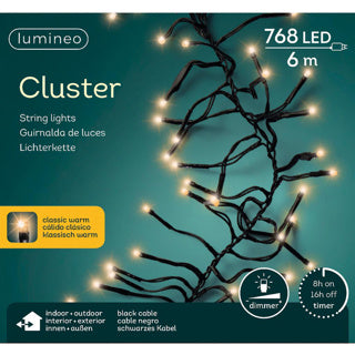 Lumineo Lumières de Noël LED cluster 768l 6m