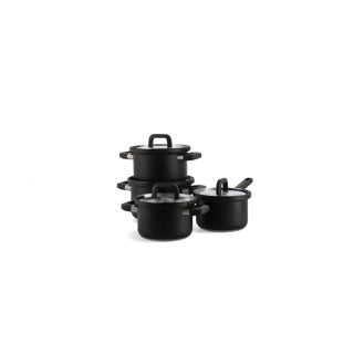 BK Flow Cool Black Black en acier inoxydable Set 4 pièces