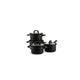 BK Flow Cool Black Black en acier inoxydable Set 4 pièces