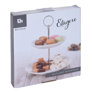 Excellent ustensine ménage, porcelaine Etager 2 DLG dia 17 cm de haut 25 cm