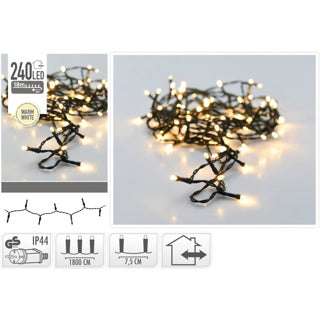 S.I.A. S.I.A. Lumières de Noël 18m 240 lumières LED IP44