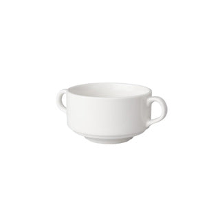Porcelaine de tête de soupe blanche