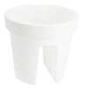 Bac de balcon rond de base 28 cm blanc