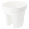 Bac de balcon rond de base 28 cm blanc